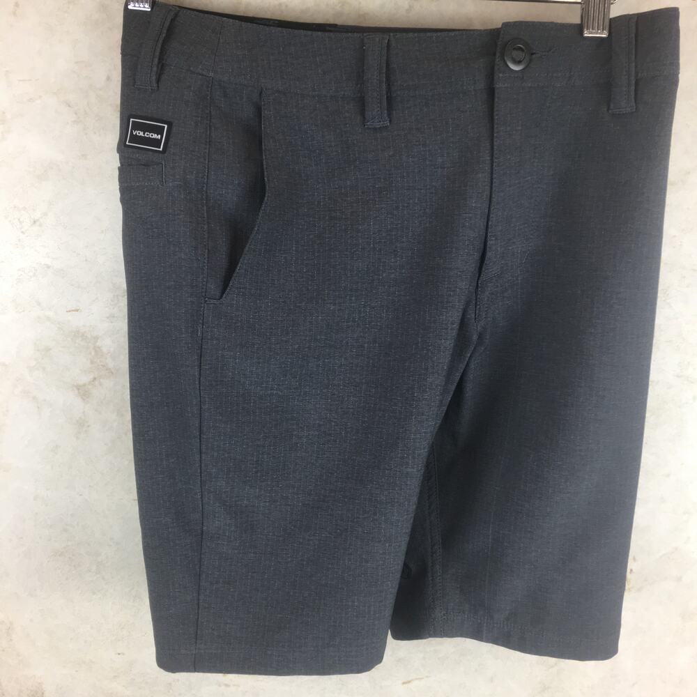 Volcom Gray 4 Way Stretch Board Flat Front Shorts… - image 3